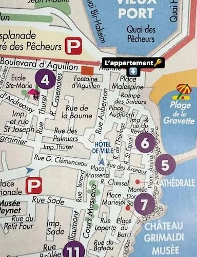 Place Malespine Proche Port Vauban أنتيب